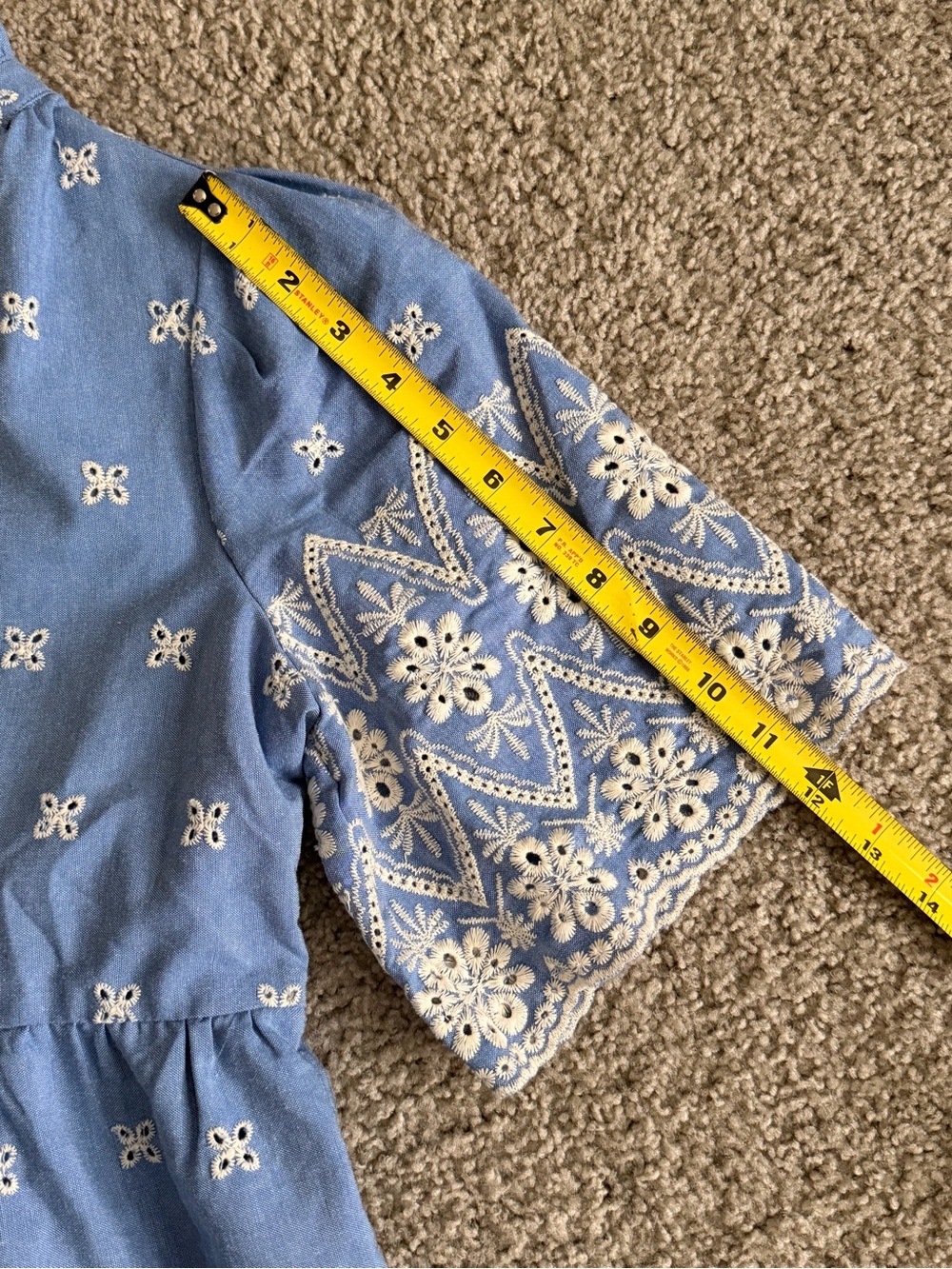 NWOT TUCKERNUCK Chambray Embroidered Crawford Dress - Picture 8 of 13